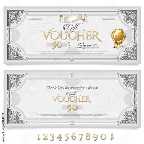 Gift Voucher with Ornaments