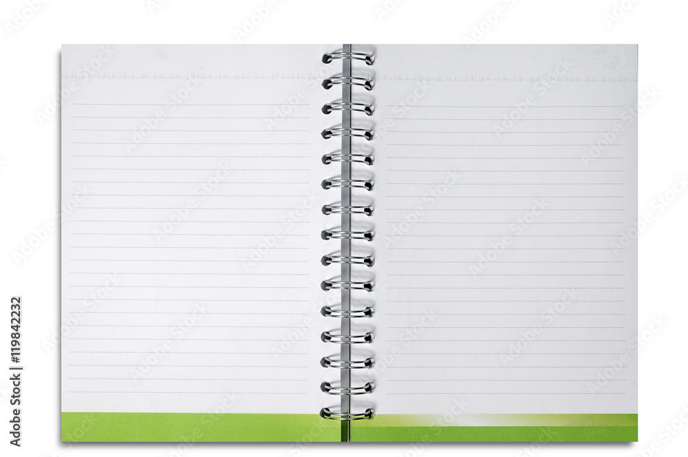 Binder notebook isolated on white background. Binder notebook isolated on white background.