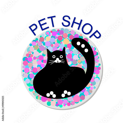 Pet shop design vector