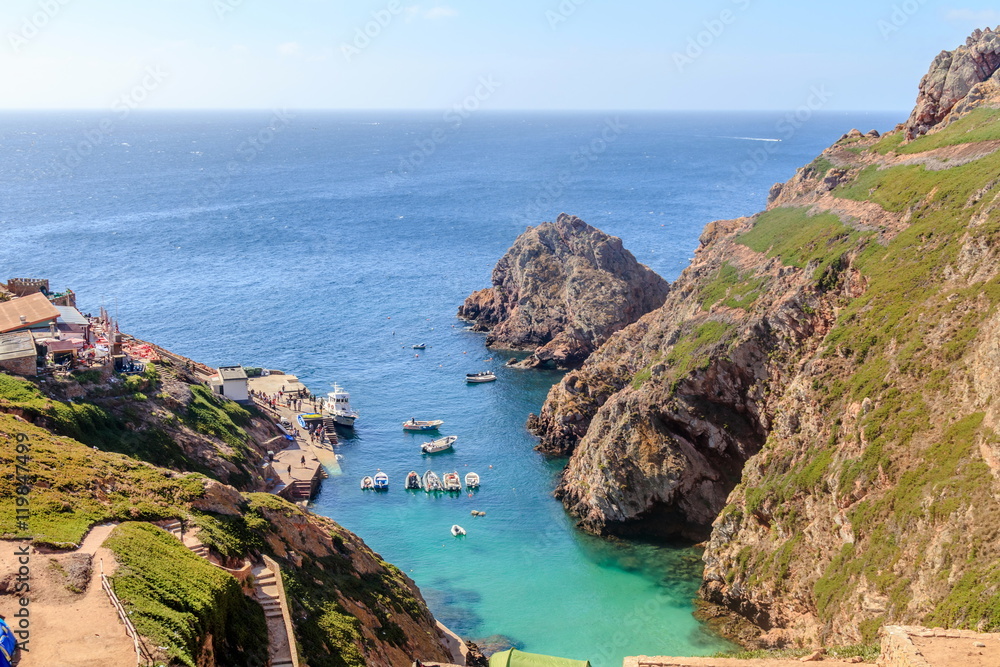 Vista da ilha das Berlengas em Peniche Portugal 
