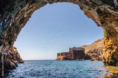 Vista do forte São João Batista nas Berlengas 