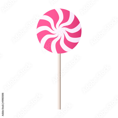 Spiral candy. Lollipop