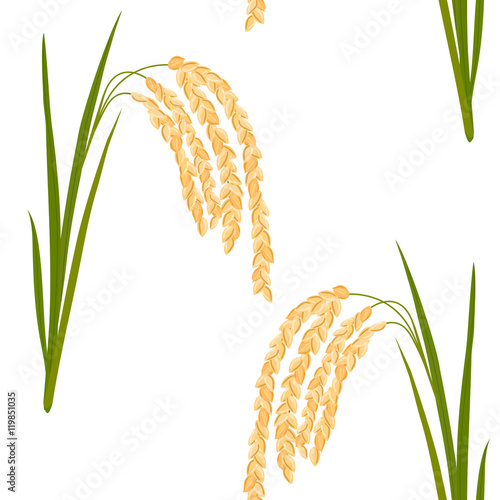 rice seamless pattern