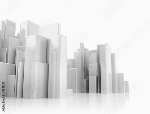 Abstract 3d cityscape