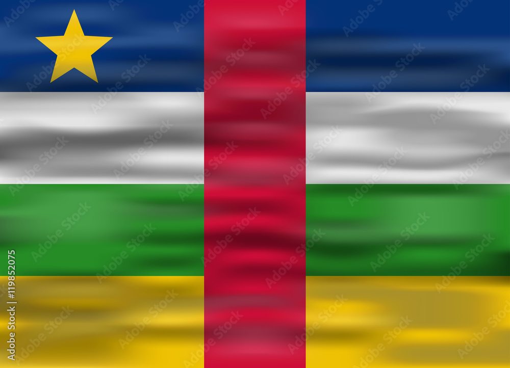 Obraz premium realistic flag central african
