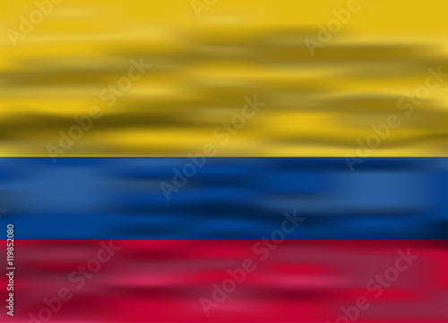 realistic flag colombia