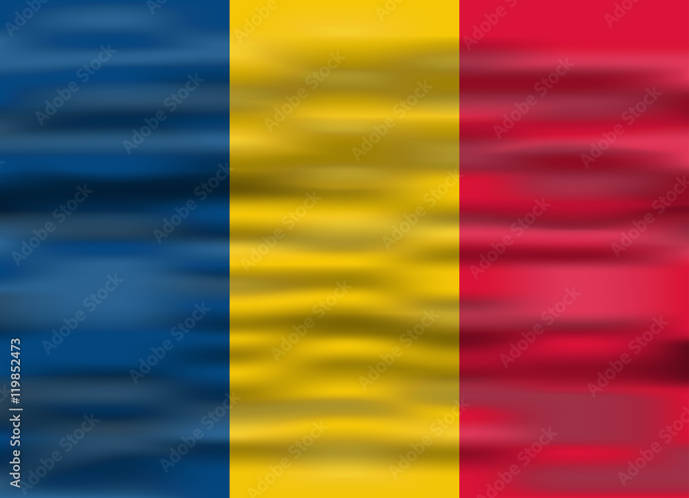 realistic flag romania