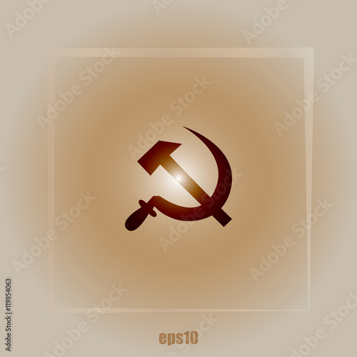 Hammer and sickle vector illustration
