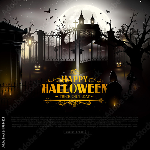 Halloween gloomy background