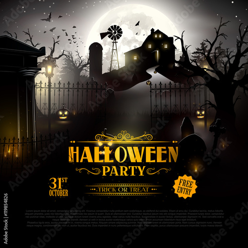 Halloween gloomy background