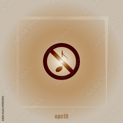 No music sign