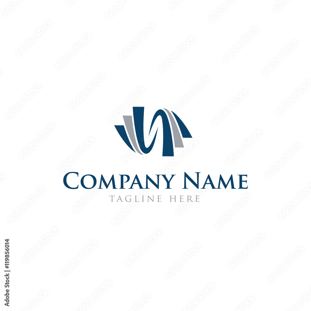 Abstract business ,finance logo design vector