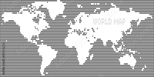 World Map - Negative Dot (3x8px) 