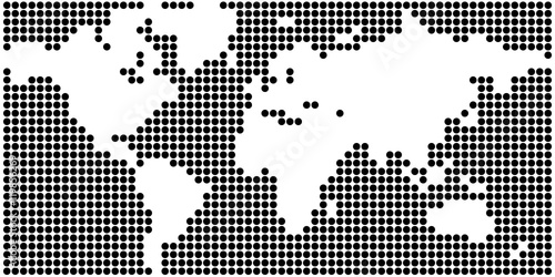 World Map - Negative Dot (13x13px)