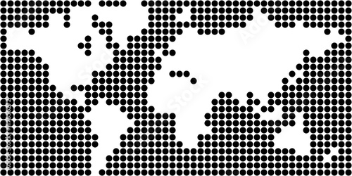 World Map - Negative Dot (18x18px)