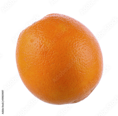 sweet ripe orange on white background