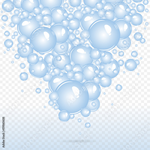 Soap bubbles background