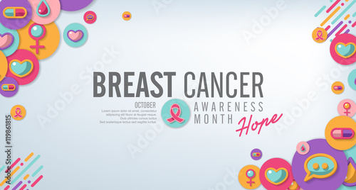 breast cancer awareness symbol concept background,vector illustration