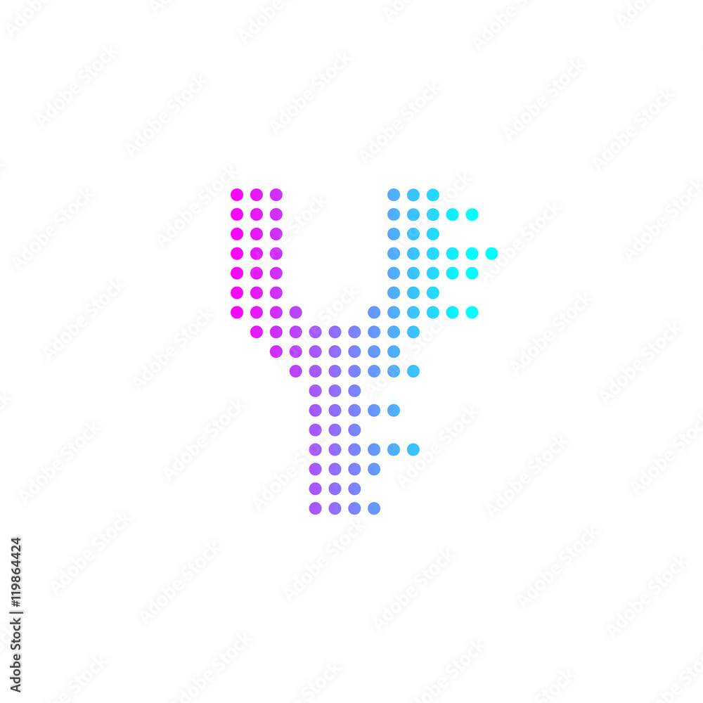 Letter Y logo design,technology,electronics,digital logotype