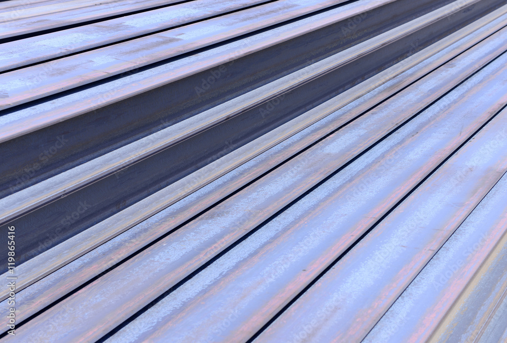 Fototapeta premium Stacked together in steel