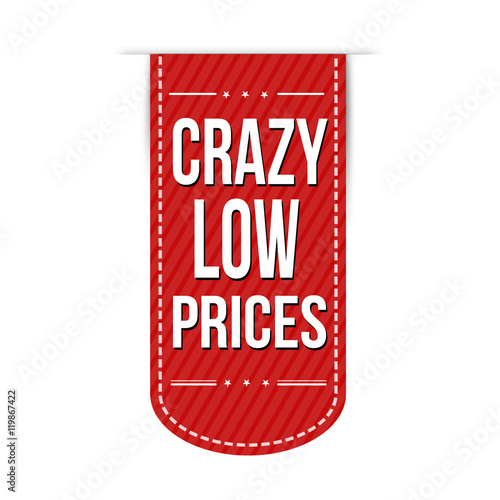 Crazy low prices banner design