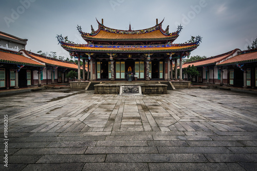 Exterior of the Taipei Confucius Temple, in Taipei, Taiwan.