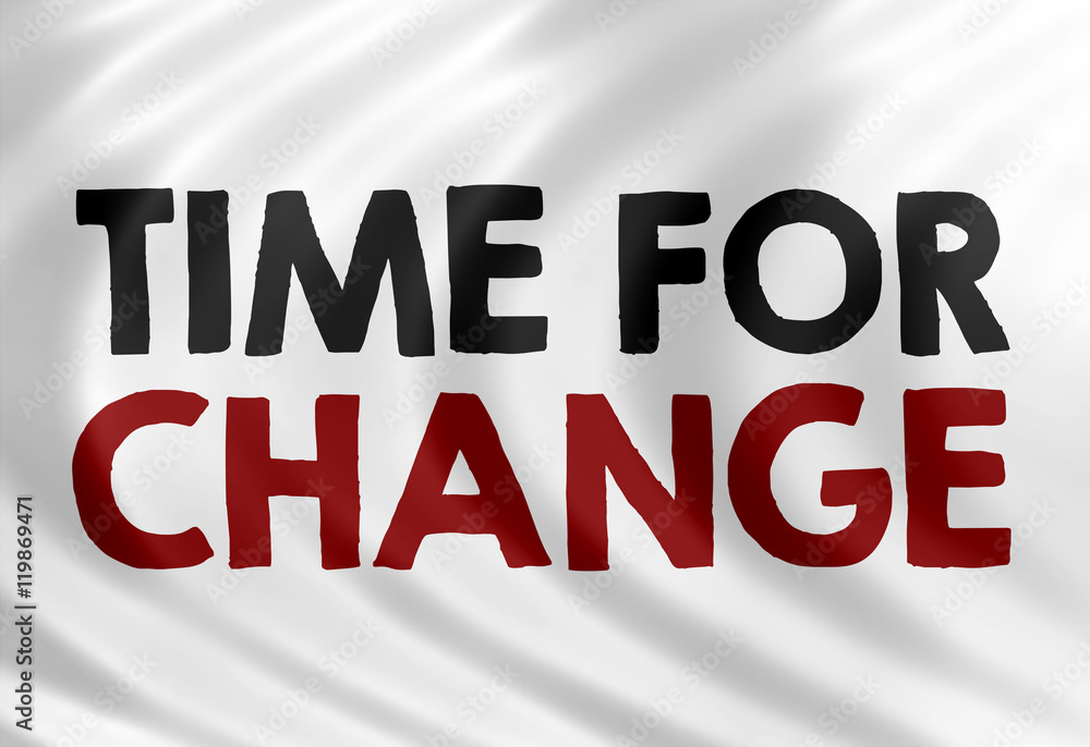 Obraz premium time for change