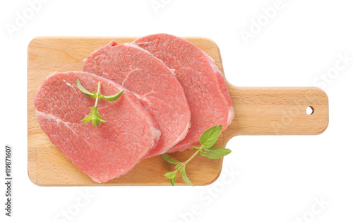 raw pork loin chops