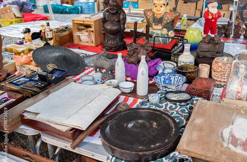 The Flea Market at Osu Kannon temple in Nagoya, Japan photo