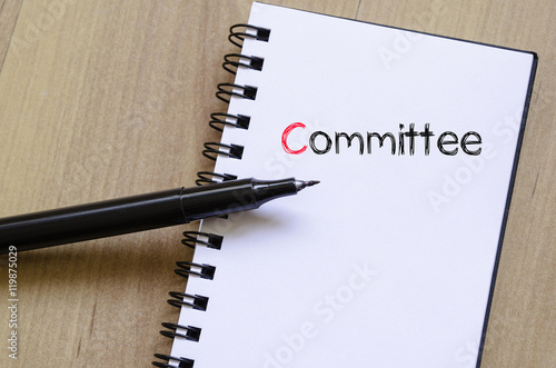 Fotografija Committee text concept on notebook