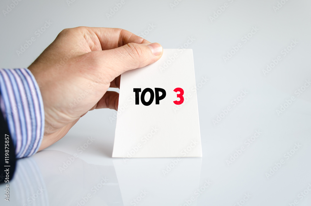 Top 3 text concept