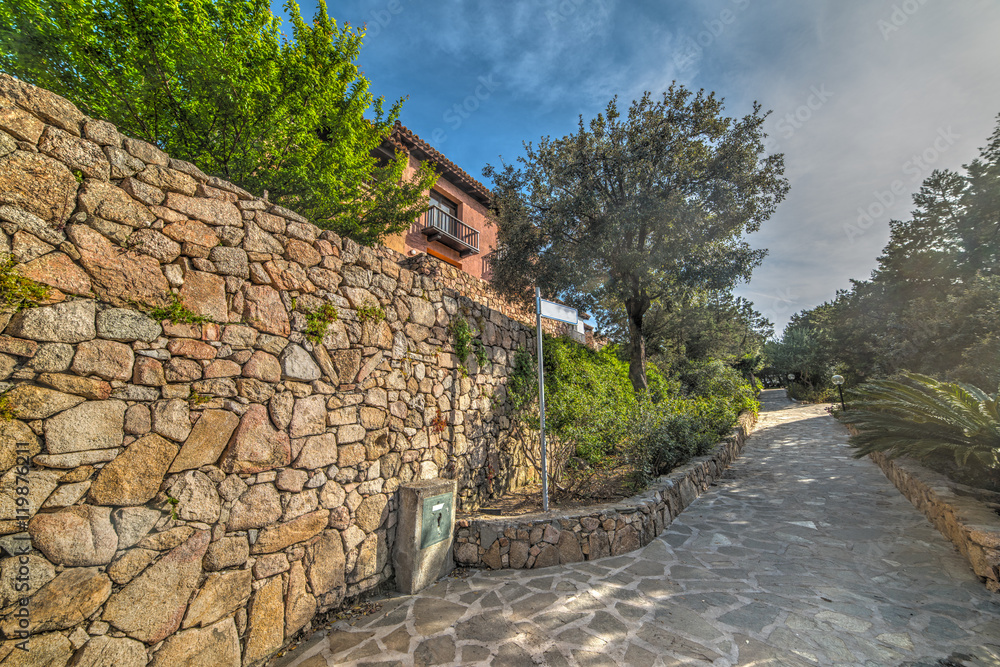 Fototapeta premium brick wall in Porto Rotondo