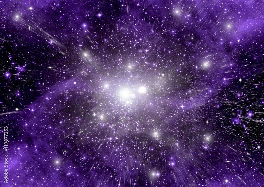 Obraz premium galaxy in a free space