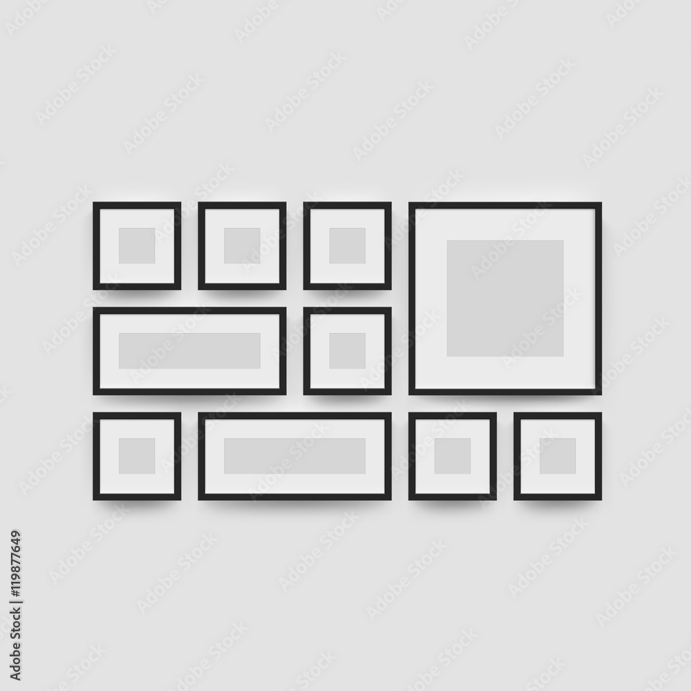 Picture frame gallery set for photographs Picture frame gallery set for photographs