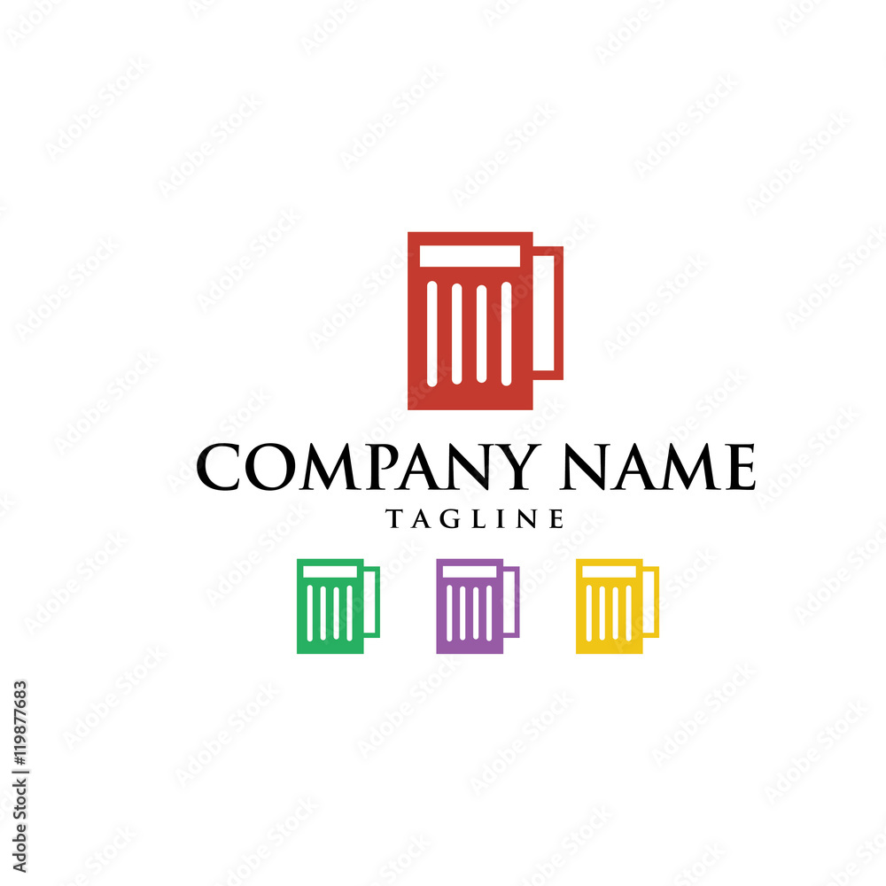 Beer Whiskey Barrel Drink Logo Icon Vector Beer Whiskey Barrel Drink Logo Icon Vector