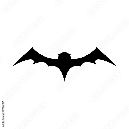 vector halloween bat icon.