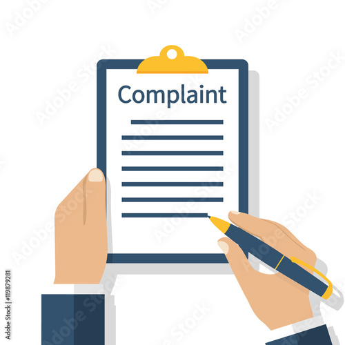Complaint concept vector