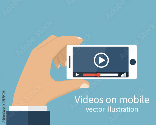 Video player on smartphone