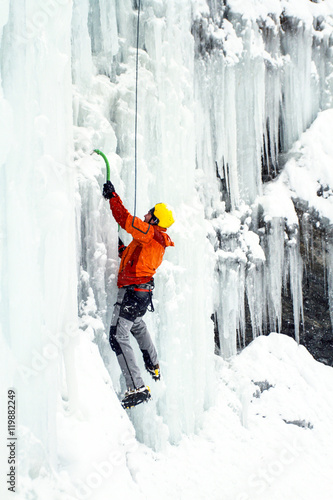 ice climbing.