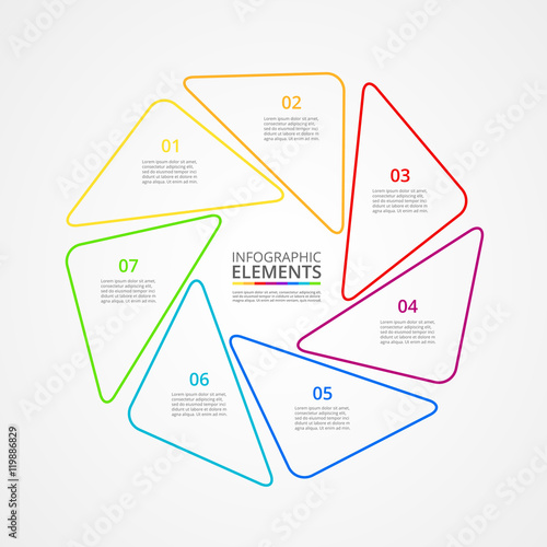 Vector business template for presentation.