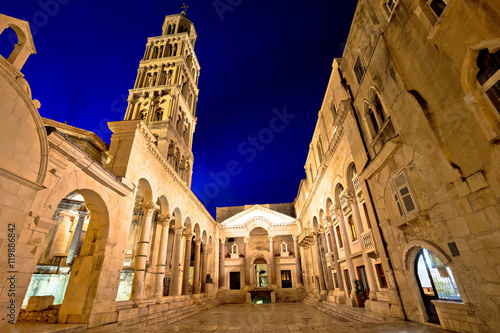 Split historic landmarks evening view