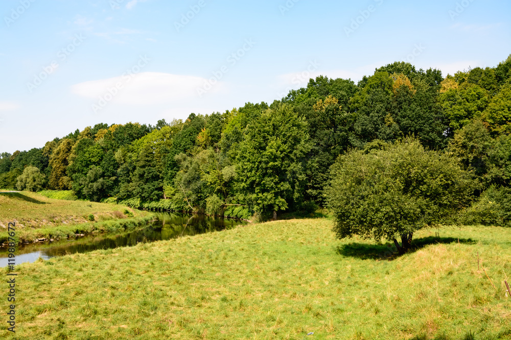 river in summer