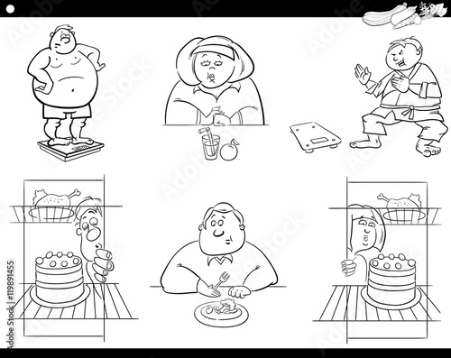 people on diet set
