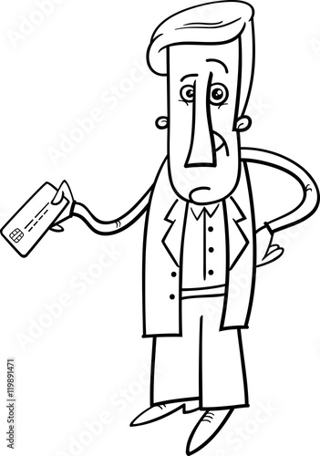 man with credit card