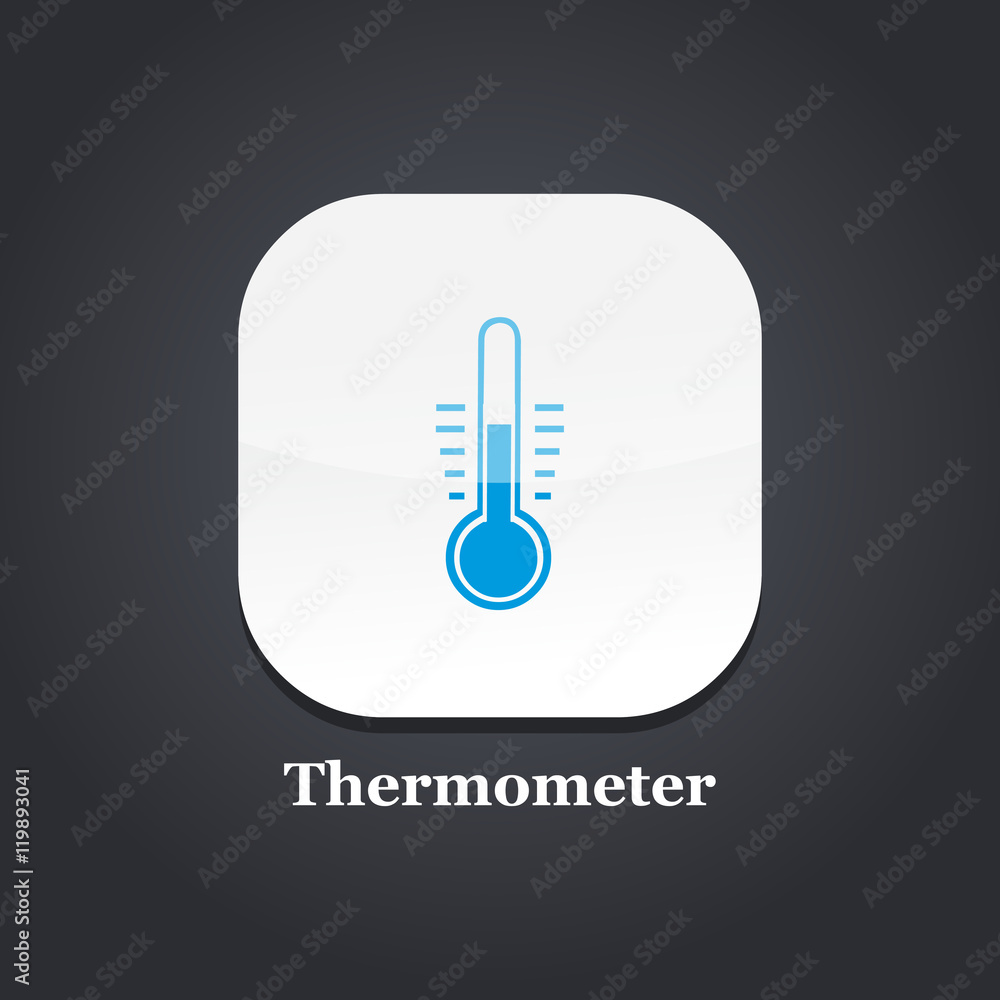 thermometer blue icon thermometer blue icon