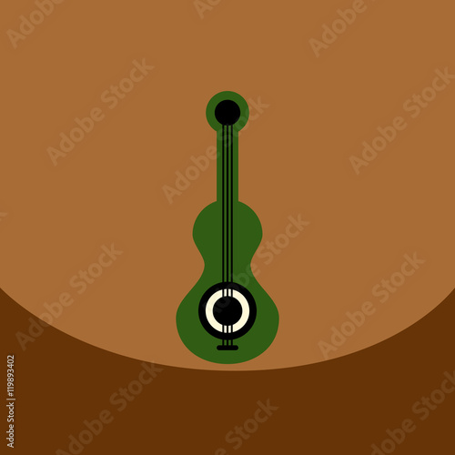 flat vector icon design collection musical instrument
