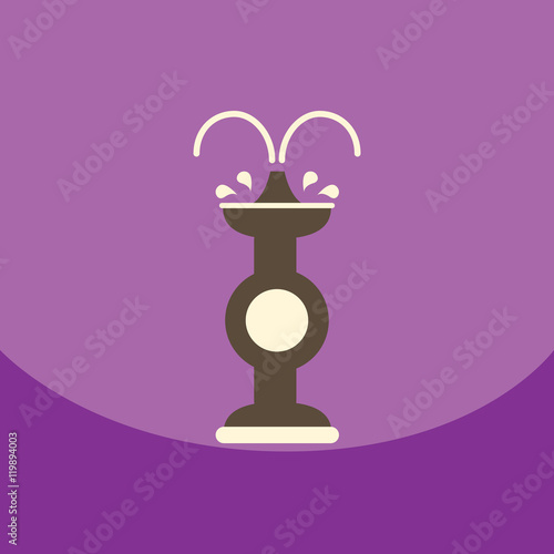 flat vector icon design collection chocolate fountain