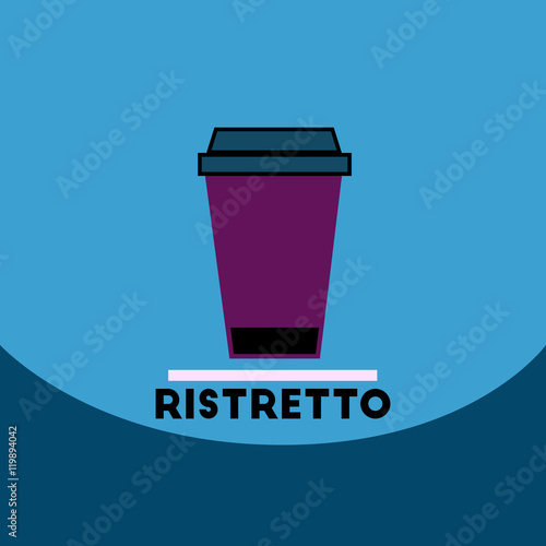 flat vector icon design collection ristretto to go