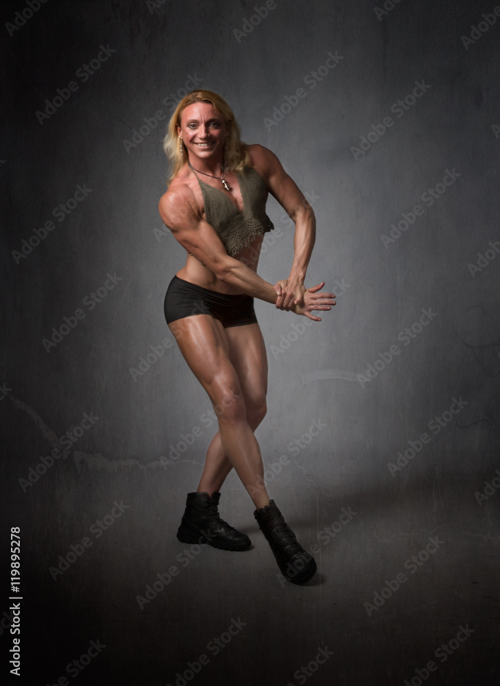 Fototapeta premium body builder smiling