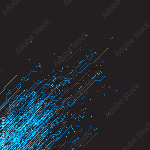 Abstract future, concept vector futuristic blue virtual graphic